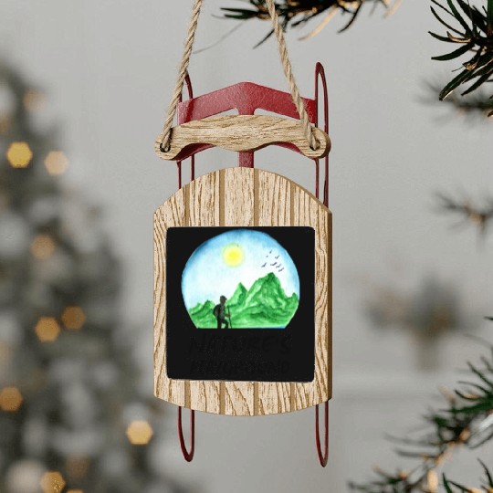 Nature's Playground Sled Ornaments