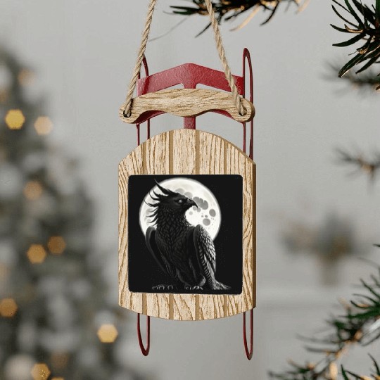 Phoenix bird [clothing store][clothes store] Sled Ornaments