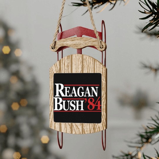 Reagan Bush 1984 V2 Sled Ornaments