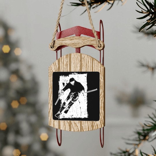 Sailing Adventure in Silhouette: Elegant Sailors' Sled Ornaments