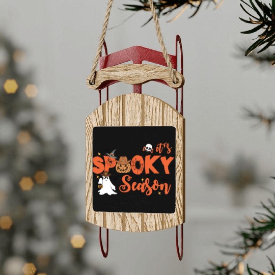 ITS SPOOKY SEASON Sled Ornaments