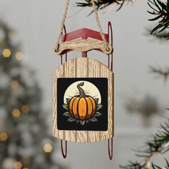 Pumpkin Spice and Everything Nice: Thanksgiving Sled Ornaments