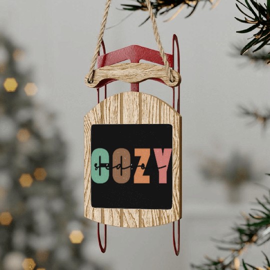 Cozy Season Sled Ornaments
