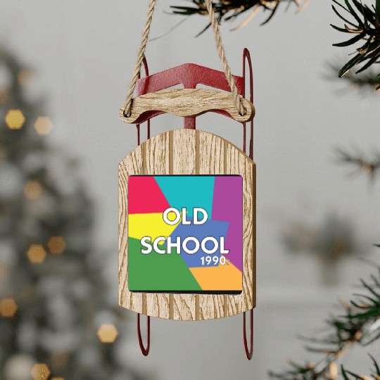 Old school 1990s Sled Ornaments