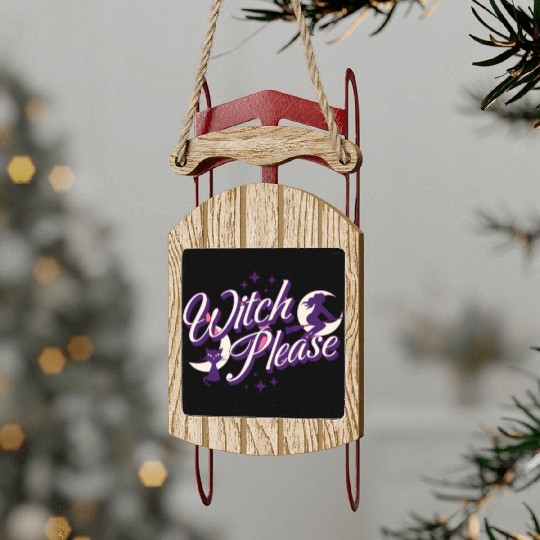 Witchcraft Sled Ornaments