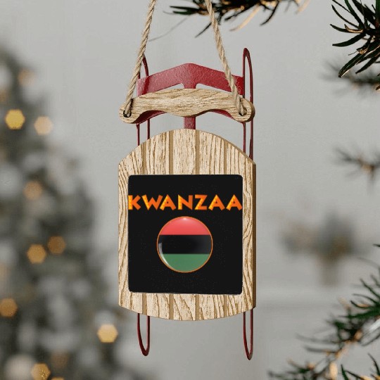 Kwanzaa's Cultural Tapestry, Songs, Dances, Drums. Sled Ornaments