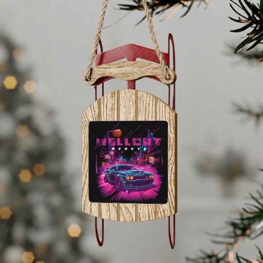 Hellcat SRT Sled Ornaments