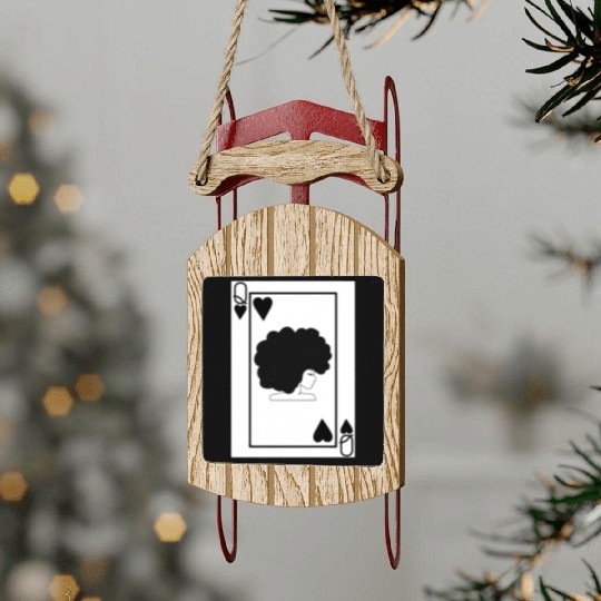 Black Queen Sled Ornaments