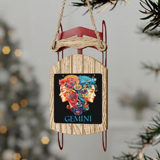 Embrace Your Gemini Identity: Gemini Pride Sled Ornaments