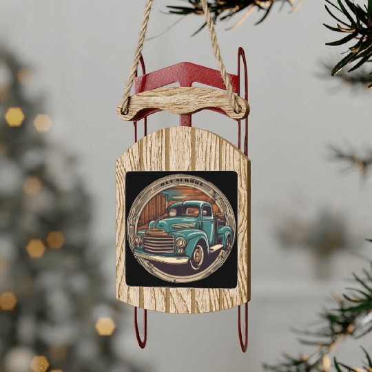 Old School Truck / Oldtimer / Car / Vintage / 60s Sled Ornaments