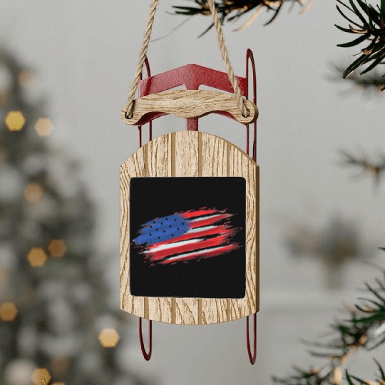 Patriotic Collections: Explore our American-Theme Sled Ornaments