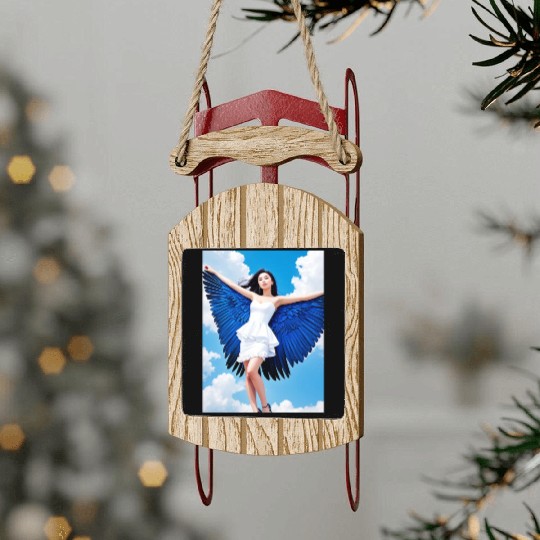 Angel Sled Ornaments