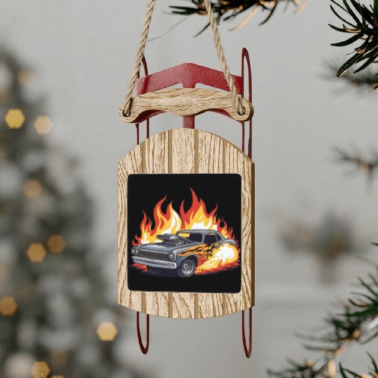 Demo Derby Demolition Derby Demolition Derby Lover Sled Ornaments
