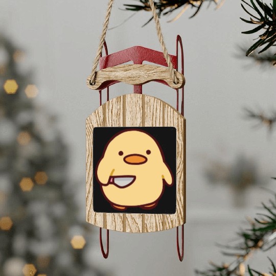 Funny Goofy Ahh Sled Ornaments