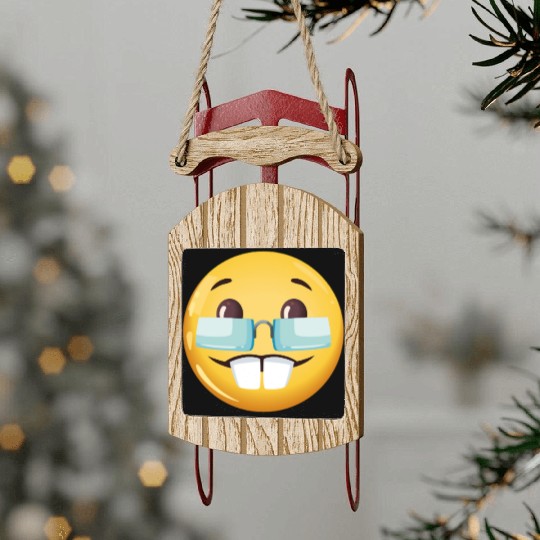 GOOFY AHH nerd goofy ahh meme Sled Ornaments