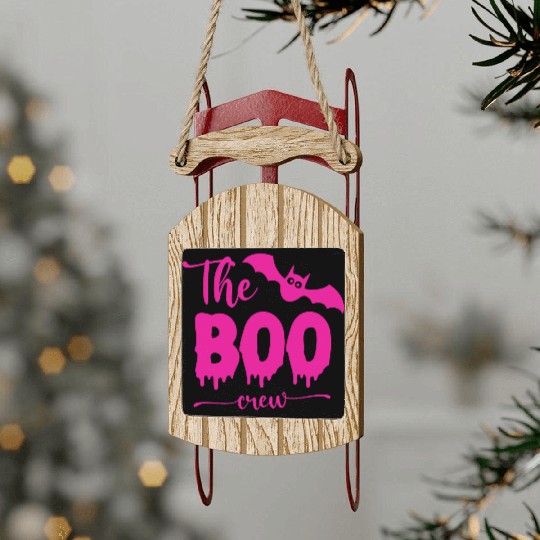 Boo Boo Crew Sled Ornaments