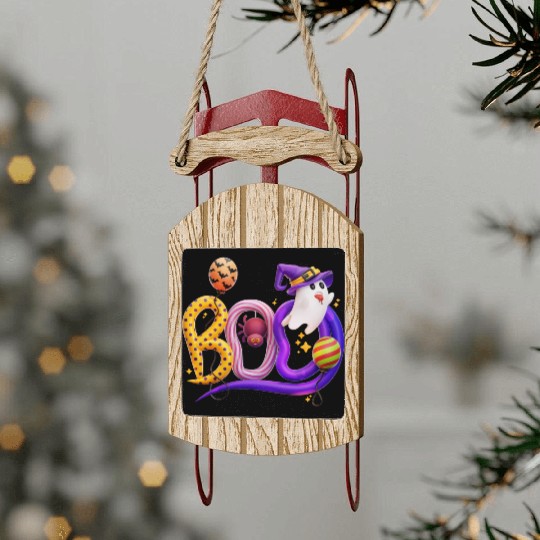 Boo Boo Crew Sled Ornaments