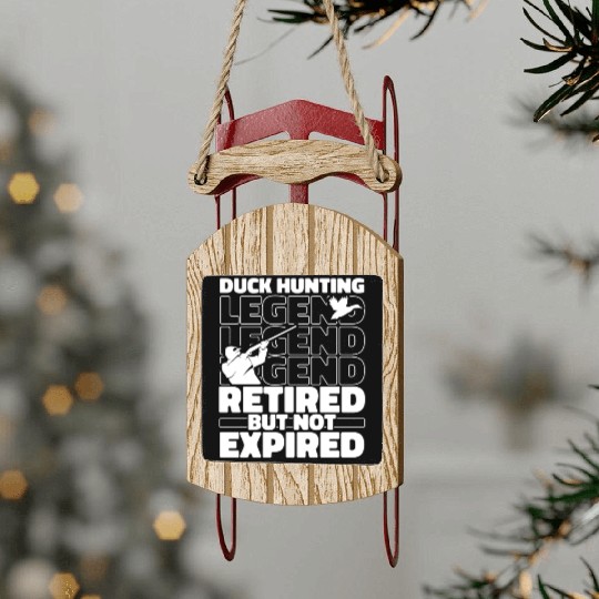Duck Hunting Retired Sled Ornaments