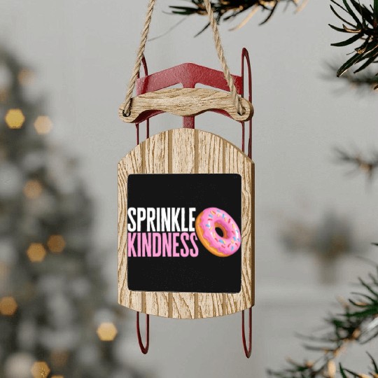 Teacher Sled Ornaments, Sprinkle Kindness Sled Ornaments, Gift For