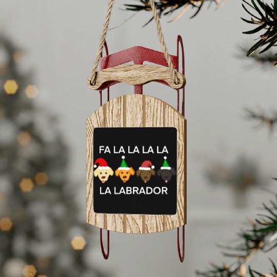 Fa La La La La Sled Ornaments