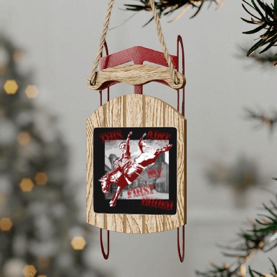 This Ant My First Rodeo Sled Ornaments