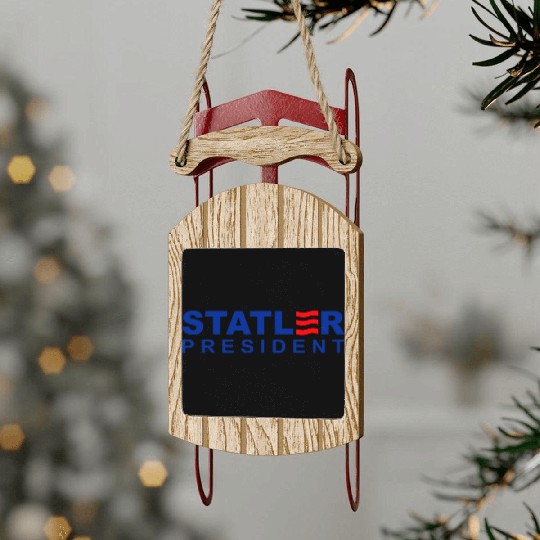 Statler and Waldorf For President Sled Ornaments