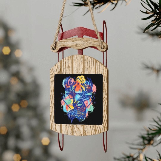 Winter Wonderland: Deer Color Design Sled Ornaments