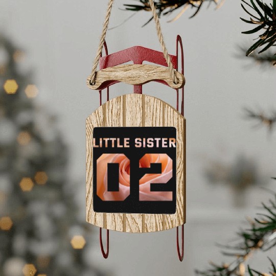 LITTLE SISTER 02 Sled Ornaments