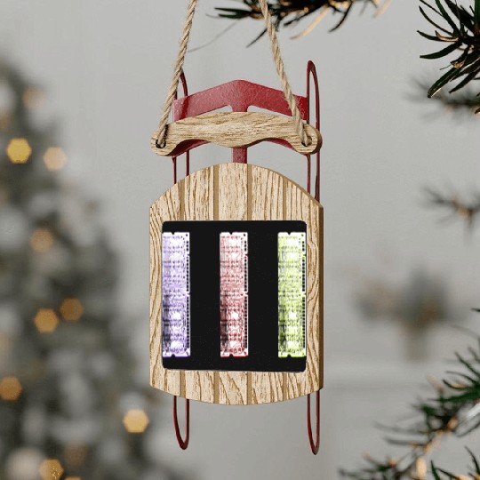 RAM cards clear Sled Ornaments