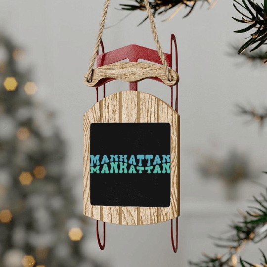 Manhattan Sled Ornaments
