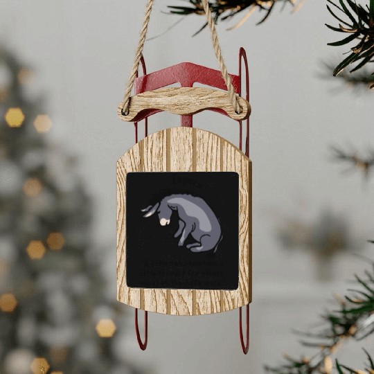 Eeyore Quote About Kindness Sled Ornaments