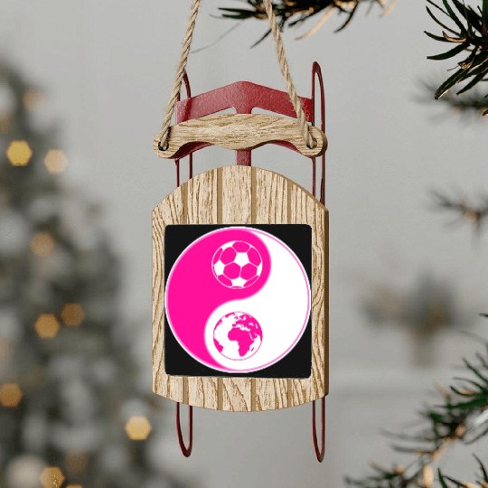 soulofsoccer joyful balance Sled Ornaments