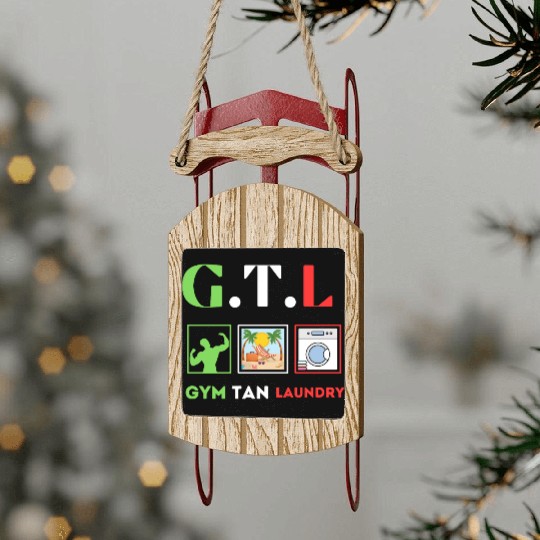 Design sans titre 6 Gym Tan Laundry GTL New Jersey Sled Ornaments
