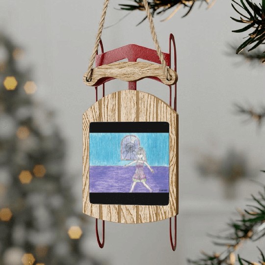 Dance of the Sugar Plum Fairy Nutcracker Scene Sled Ornaments