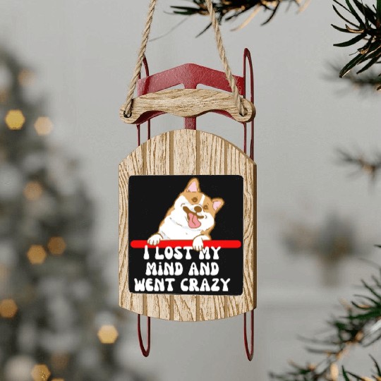 Best dog dad ever Sled Ornaments