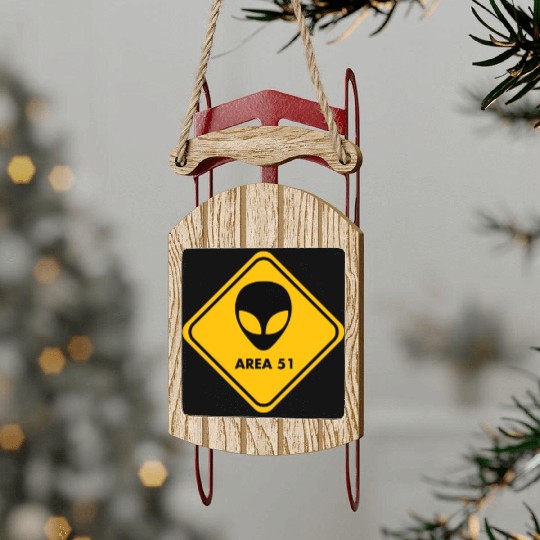 Area 51 Sled Ornaments