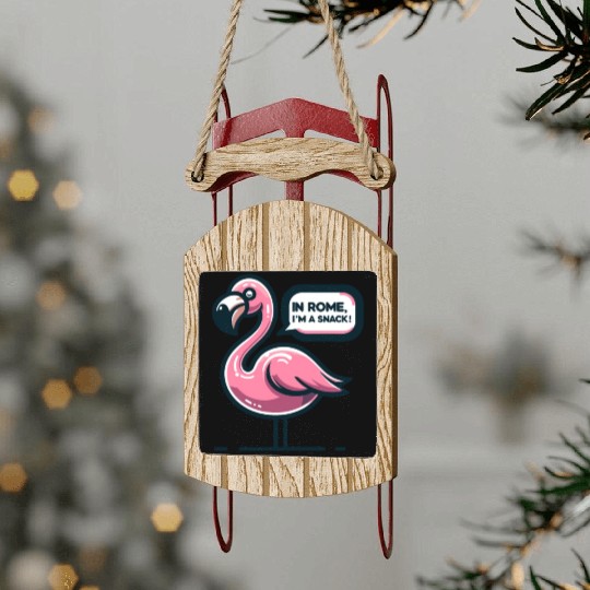 Flamingo Roman History Roman Empire Cuisine Sled Ornaments