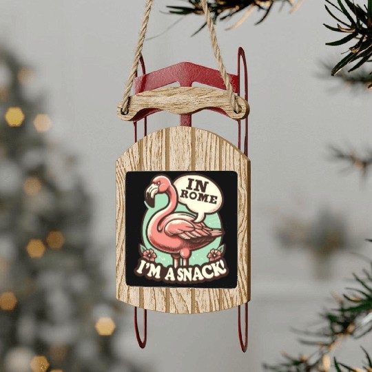 Flamingo Roman History Roman Empire Cuisine Sled Ornaments