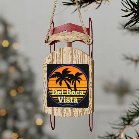 Del Boca Vista Sled Ornaments