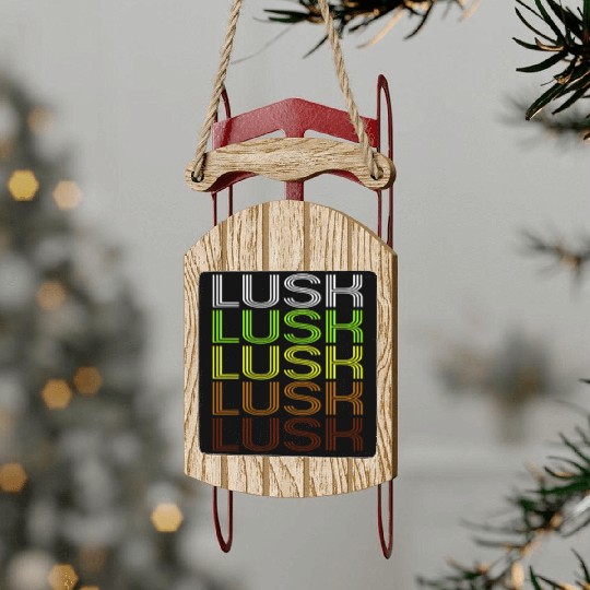 Lusk, WY | Vintage Style Wyoming Sled Ornaments