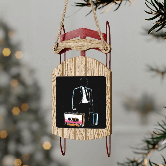 Cassette Tape Dad Retro Music Lover Sled Ornaments