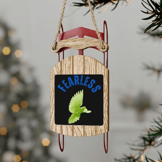 FEARLESS Sled Ornaments