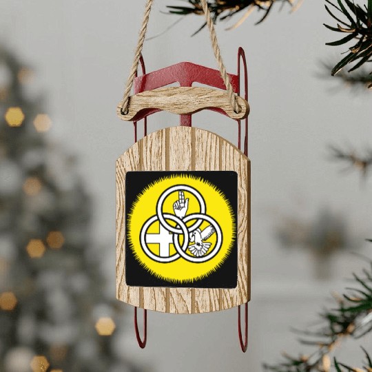 God Trinity Sunday Father Son Holy Spirit Sled Ornaments