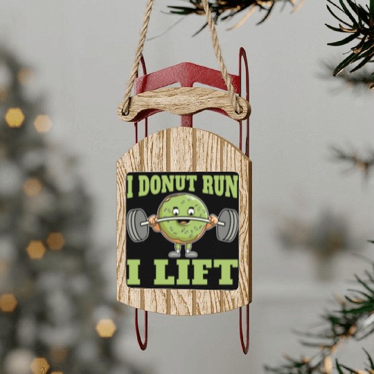 Fitness Donut Donut Gym Sled Ornaments