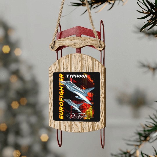 Eurofighter Typhoonn Multirole fighter Jet Sled Ornaments