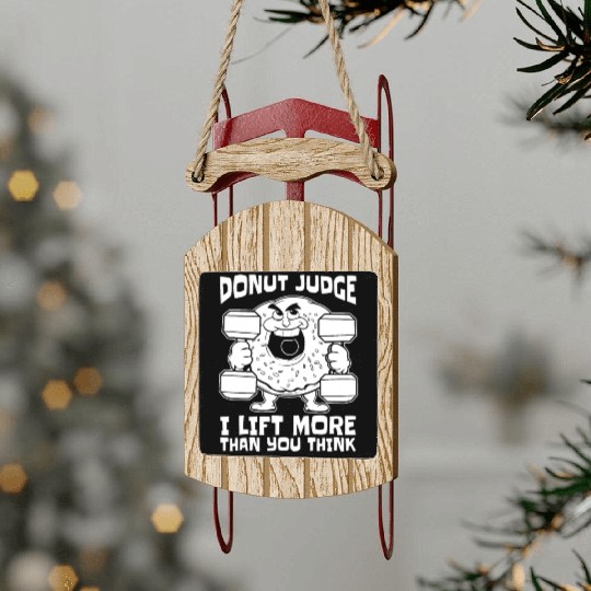 Fitness Donut Funny Donut Gym Sled Ornaments