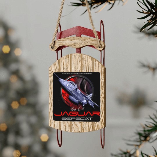 Sepecat Jaguar English French fighterjet Sled Ornaments