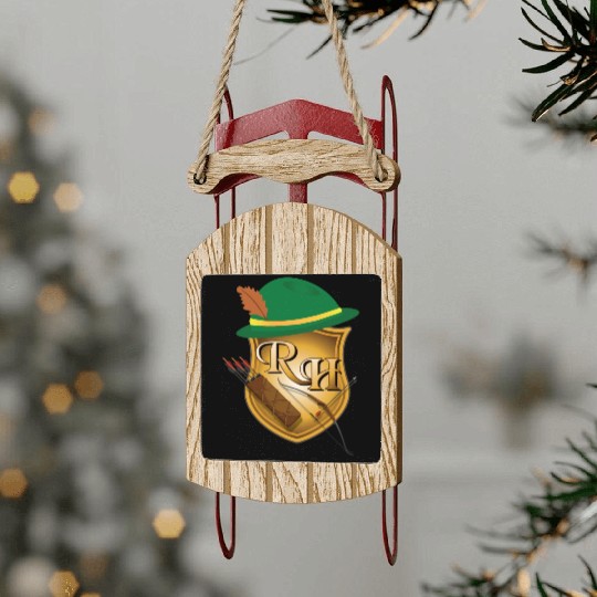 Robin Hood the Archer (and His Items) R&H letters Sled Ornaments
