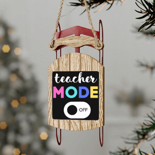 Teacher Sled Ornaments and Sled Ornaments School Teachers