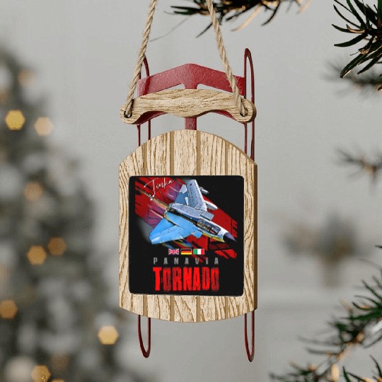 Panavia Tornado European Fighterjet Military Aircr Sled Ornaments